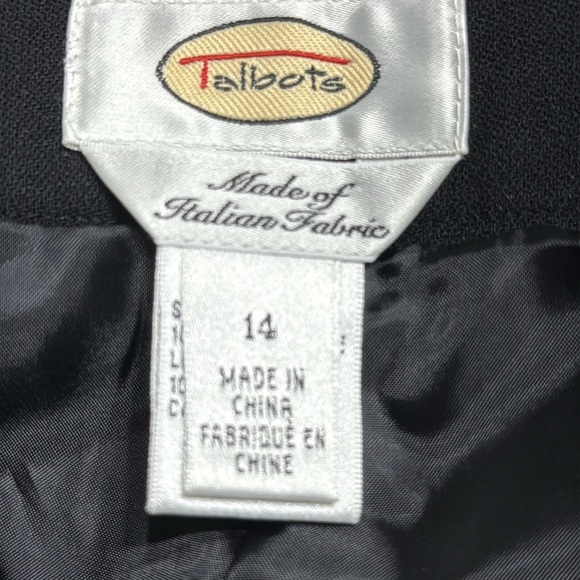 Talbots Vintage wool pants Italian wool SZ 14 high waisted trouser wide leg work - Picture 5 of 7